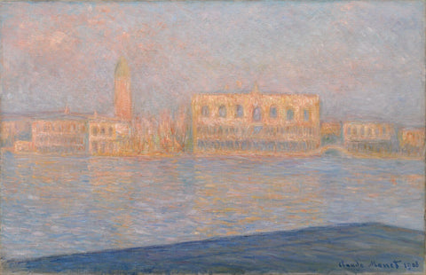 The Palazzo Ducale, Seen from San Giorgio Maggiore (Le Palais Ducal vu de Saint-Georges Majeur) - Claude Monet - Framed Prints by Claude Monet