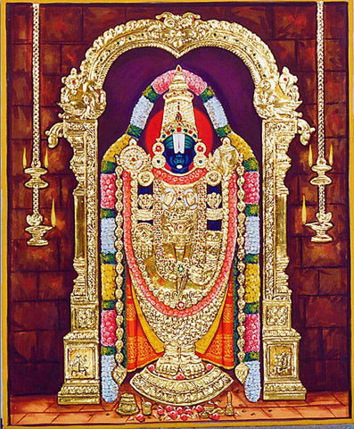 Kaliyuga Pratyaksh Daivam -  Tirupati Balaji - Canvas Prints by Jai