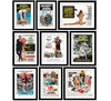 Set of 10 Best of Quentin Tarantino Movies - Framed Poster Paper (12 x 17 inches) each