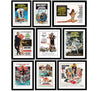 Set of 10 Best of James Bond Movies- Framed Poster Paper (12 x 17 inches) each