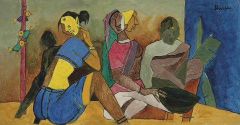 Village Women by M F Husain