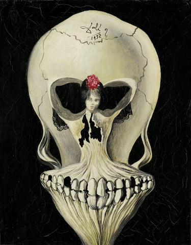 Ballerina in a Deaths Head (Bailarina en una calavera) - Salvador Dali Painting - Surrealism Art by Salvador Dali