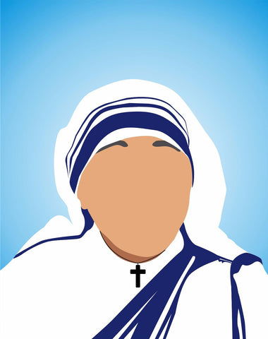 Digital Art - Mother Teresa - Canvas Prints