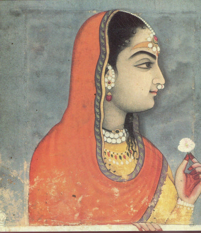 Indian Miniature Art - Princess Meera - Life Size Posters