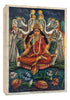 Kamala And Bhairavi - Set of 2 - Bengal School of Art  - Canvas Gallery Wraps - (18 x 12 inches)each