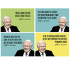 Set of 10 Best of Warren Buffett Quotes - Poster Paper (12 x 17 inches) each