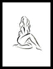 Set of 4 Minimalist Nudes - Framed Digital Art Prints - Medium (14 x 18) inches each