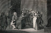 A Courtroom Scene With A Judge, A Pregnant Woman And A Guilty Looking Man - Thomas Cook - Legal Art Illustration Engraving - Life Size Posters