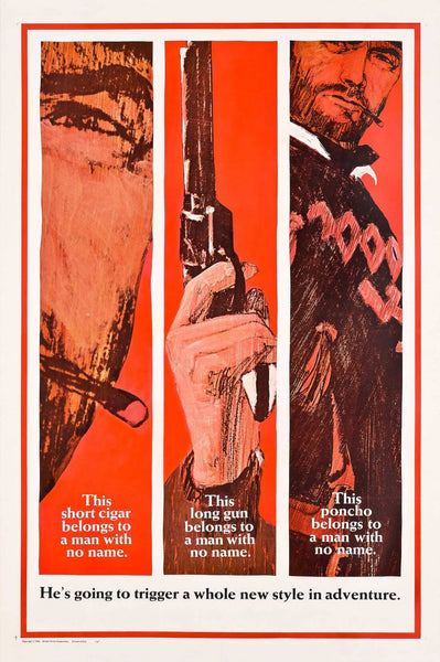 A Fistful Of Dollars - Clint Eastwood -  Hollywood Western Vintage Movie Poster - Posters