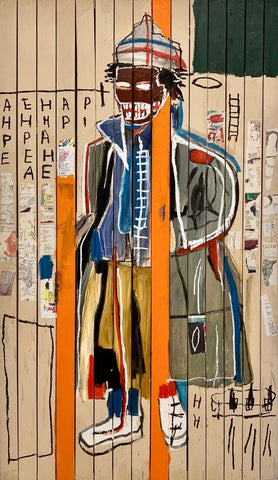 AHPE - Jean-Michel Basquiat - Neo Expressionist Painting by Jean-Michel Basquiat