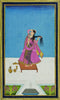 A Lady At Her Toilette - C.1810 - 30 -  Vintage Indian Miniature Art Painting - Art Prints
