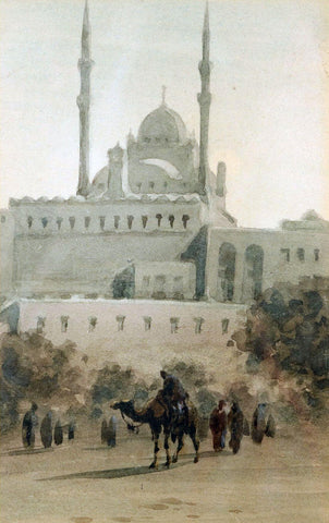 A Mosque In Cairo - Edwin Lord Weeks - Orientalist Masterpiece Painting - Posters by Edwin Lord Weeks