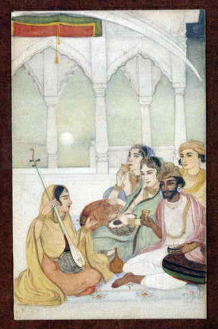 A Musical Performance - Abanindranath Tagore - Bengal School - Indian Art Painting - Canvas Prints