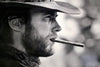 A Portrait - Clint Eastwood -  Hollywood Western Movie Legend - Canvas Prints
