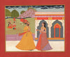 A Royal Encounter - Kota School - Indian Miniature Art Painting -  Vintage Indian Miniature Art Painting - Large Art Prints