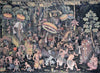 A Scene From The Ramayana - Vintage Balinese Art Painting - Posters