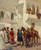 A Street Scene In India - Edwin Lord Weeks - Orientalist Masterpiece Painting - Canvas Prints