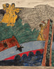 A Village Scene - M F Husain - Painting - Life Size Posters