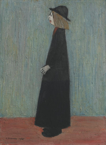 A Woman Standing - Laurence Stephen Lowry RA - Life Size Posters