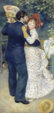 A Dance In The Country - Large Art Prints by Pierre-Auguste Renoir