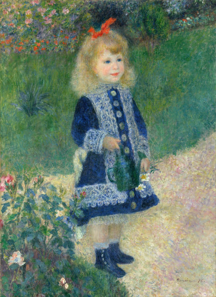 A Girl With A Watering Can by Pierre-Auguste Renoir | Tallenge Store | Buy Posters, Framed Prints & Canvas Prints