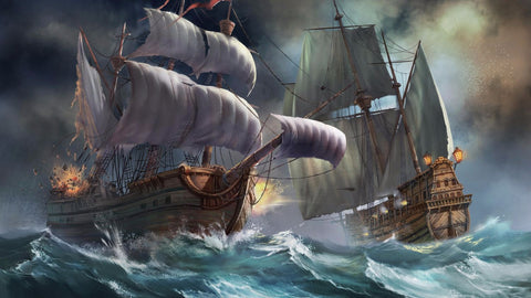 A Windy Sail - Large Art Prints by Hamid Raza