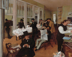 A Cotton Office In New Orleans by Edgar Degas | Tallenge Store | Buy Posters, Framed Prints & Canvas Prints