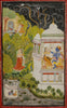 A Folio From A Baramasa Serie - Indian Miniature Paintings - Framed Prints