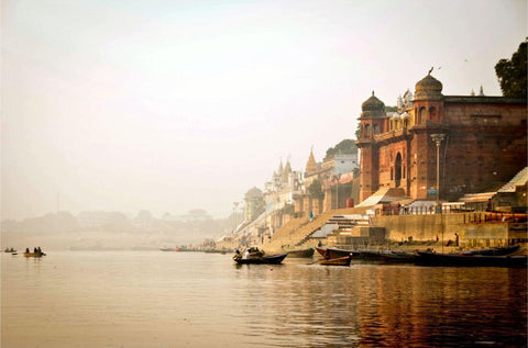 A Ghat In Varanasi - Life Size Posters by Shriyay
