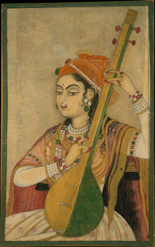 Indian Miniature Art - Music Of The Mughal Court by Angele Hammonds