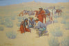 A Map in the Sand - Frederic Remington - Large Art Prints