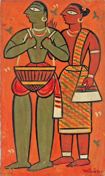 A Santhal Couple - Framed Prints