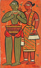 A Santhal Couple - Art Prints