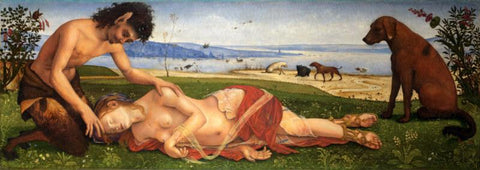 A Satyr Mourning Over A Nymph - Framed Prints by Piero di Cosimo