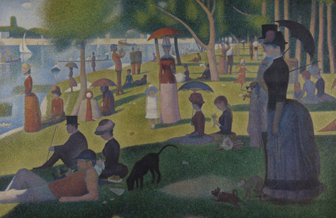 A Sunday Afternoon on the Island of La Grande Jatte Canvas Print Rolled • 24x16 inches (On Sale 25% OFF) by Georges Seurat