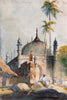 A Temple In Bengal - George Chinnery - Vintage Orientalist Painting of India - Art Prints