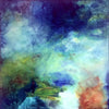 A Turquoise Abstraction - Abstract Painting - Posters