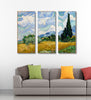 A Wheatfield With Cypresses - Art Panels