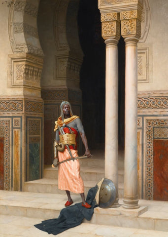 The Palace Guard - Canvas Prints by Ludwig Deutsch