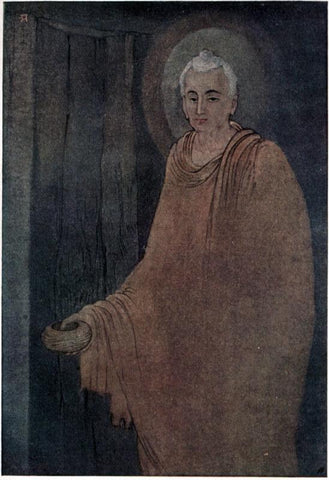 Abanindranath Tagore - Buddha As Medicant - Indian Painting - Art Prints by Abanindranath Tagore