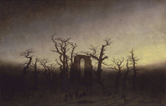 Abbey among Oak Trees by Caspar David Friedrich | Tallenge Store | Buy Posters, Framed Prints & Canvas Prints
