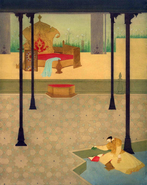 Thrones Are Not Games - Abdur Chugtai Painting - Large Art Prints