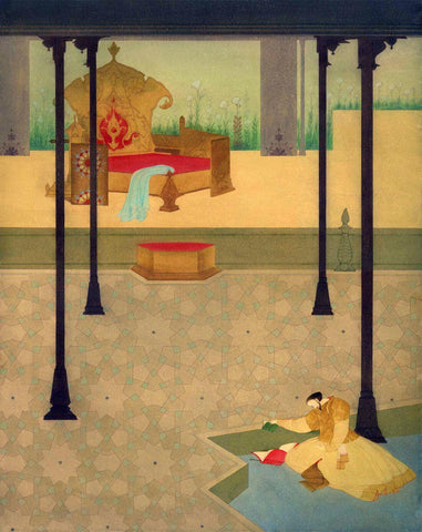 Thrones Are Not Games - Abdur Chugtai Painting - Large Art Prints