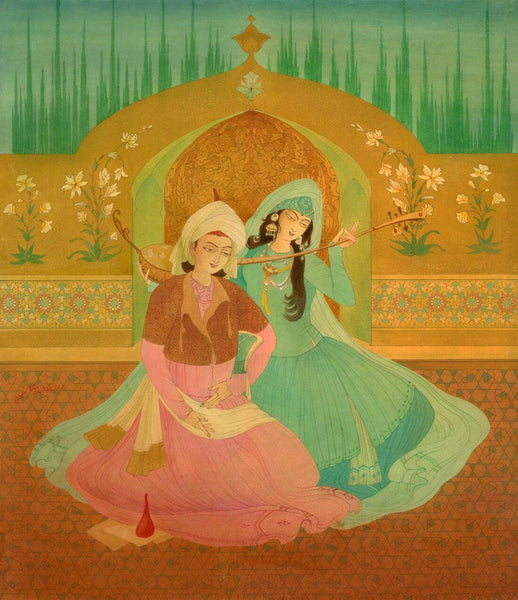 In The Realm Of Hafez - Abdur Rahman Chugtai - Art Prints