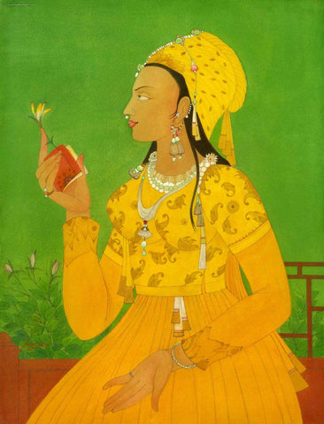 Mughal Princess - Abdur Rahman Chugtai by Abdur Rahman Chughtai
