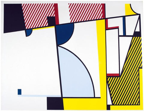 Abstract Paintintg II - Framed Prints by Roy Lichtenstein