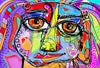 Abstract Face Of A Girl - Canvas Prints