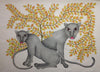 Indian Miniature Art - Folk And Tribal Art - Cheetah - Life Size Posters