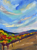 Abstract Landscape Painting - The Vineyard - Framed Prints
