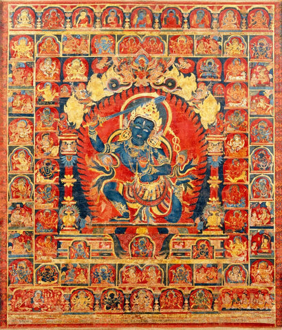 Acala Buddhist Guardian Chandamaharoshana - Canvas Prints by Anzai